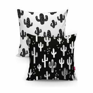 BW Cactuses 2 db pamutkeverék párnahuzat, 45 x 45 cm - Minimalist Cushion Covers