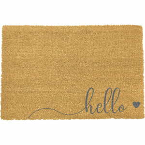 Hello Scribble természetes kókuszrost lábtörlő, 40 x 60 cm - Artsy Doormats