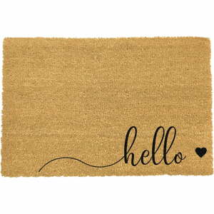 Hello Scribble természetes kókuszrost lábtörlő, 40 x 60 cm - Artsy Doormats