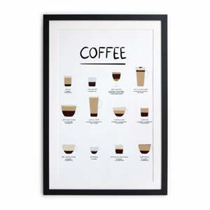 Coffee keretezett fali kép, 35 x 45 cm - Really Nice Things