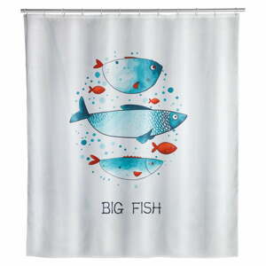 Big Fish mosható zuhanyfüggöny, 180 x 200 cm - Wenko