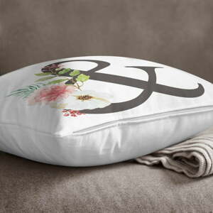 Floral Alphabet & párnahuzat, 45 x 45 cm - Minimalist Cushion Covers