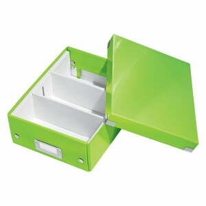 Office zöld rendszerező doboz, hossz 28 cm Click&Store - Leitz