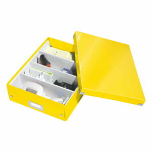 Office sárga rendszerező doboz, hossz 37 cm Click&Store - Leitz
