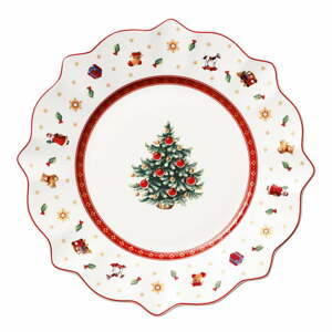 Toy's Delight fehér-vörös porcelán karácsonyi tányér, ø 24 cm - Villeroy & Boch