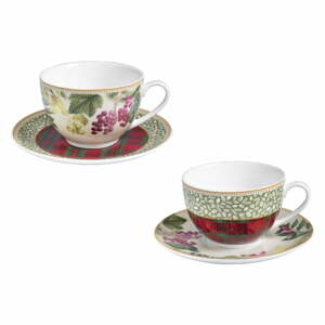 Sottobosco Tea Cup 2 db porcelán csésze és csészealj - Brandani