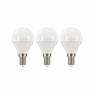 Classic Mini Globe Warm White 3 db LED izzó, WW, 5W E14 - EMOS