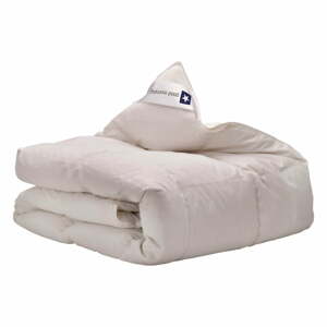 Premium fehér takaró kacsatoll és pehely töltettel, 155 x 220 cm - Good Morning