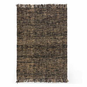 Idris fekete juta szőnyeg, 120 x 170 cm - Flair Rugs