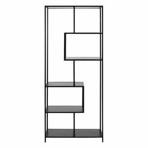 Seaford fekete polcos állvány, 77 x 185 cm - Actona