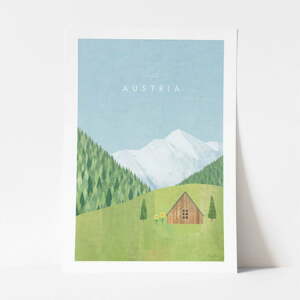 Poszter Austria, 50x70 cm - Travelposter