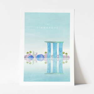 Poszter Singapore, 50x70 cm - Travelposter