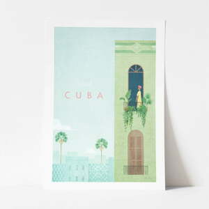 Poszter Cuba, 30x40 cm - Travelposter