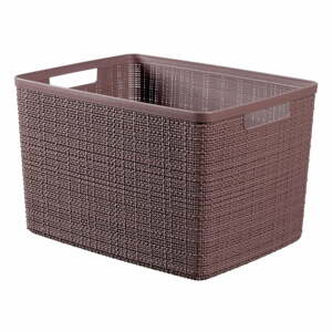 Jute barna-lila tárolókosár, 20 l - Curver