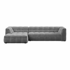 Vesta szürke bársonykanapé, bal oldali - Windsor & Co Sofas