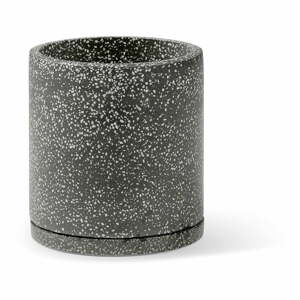 Terrazzo sötétszürke virágcserép, ø 34 cm - Bonami Selection