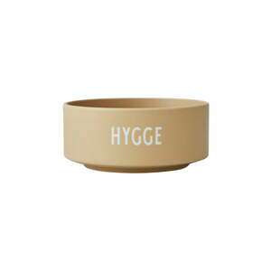 Hygge bézs porcelántál, ø 12 cm - Design Letters