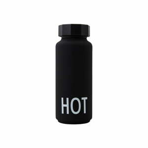 Hot fekete termosz, 500 ml - Design Letters