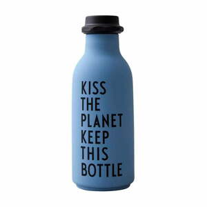 Kiss kék vizes palack, 500 ml - Design Letters
