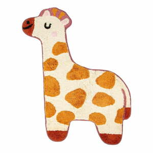 Giraffe narancssárga-bézs pamut gyerekszőnyeg, 57 x 80 cm - Sass & Belle