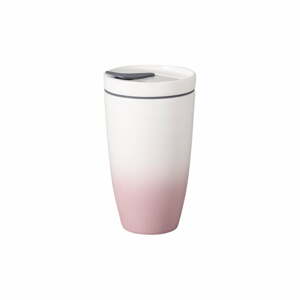 Like To Go rózsaszín-fehér porcelán termobögre, 350 ml - Villeroy & Boch