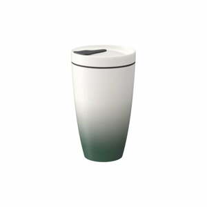 Like To Go zöld-fehér porcelán termobögre, 350 ml - Villeroy & Boch