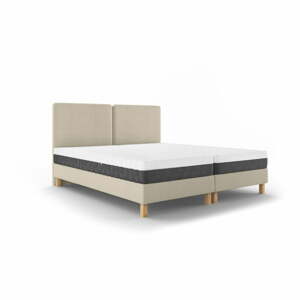 Lotus bézs kétszemélyes ágy, 140 x 200 cm - Mazzini Beds