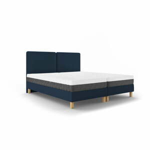 Lotus sötétkék kétszemélyes ágy, 180 x 200 cm - Mazzini Beds