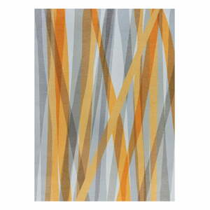 Isabella narancssárga-szürke kétrétegű szőnyeg, 170 x 240 cm - Flair Rugs MATCH