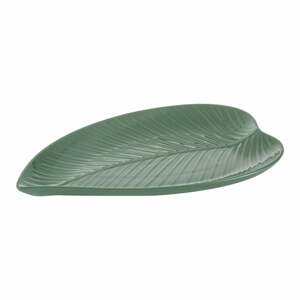 Zöld agyagkerámia szervírozó tányér 31.5x20.4 cm In the Forest - Mason Cash