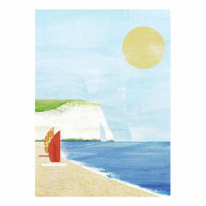 Poszter 30x40 cm Etretat Cliffs - Travelposter