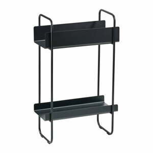 Fekete fém konzolasztal 24x48 cm A-Console – Zone