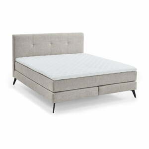 Világosszürke boxspring ágy 160x200 cm Jona - Meise Möbel