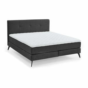 Sötétszürke boxspring ágy 160x200 cm Jona - Meise Möbel