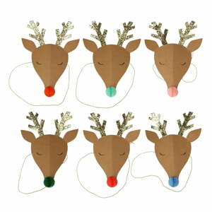 Party sapkák 6 darabos készletben Reindeer - Meri Meri