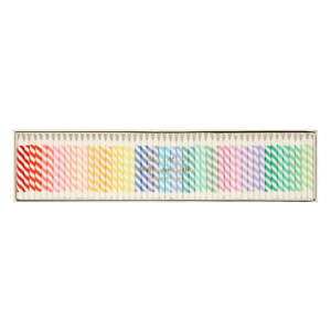 Tortagyertya készlet 50 db-os Rainbow Striped Mini – Meri Meri