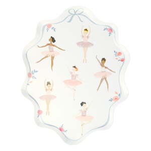 Papír egyszer használatos tányér készlet 8 db-os Ballerina – Meri Meri