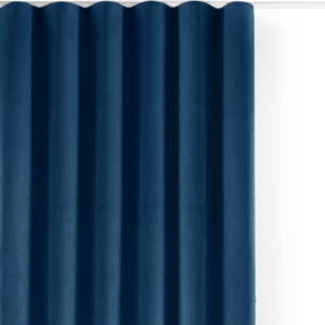 Kék bársony dimout (semi-opac) függöny 265x225 cm Velto – Filumi