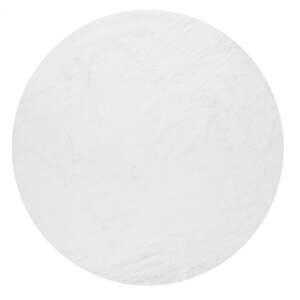 Fehér mosható kerek szőnyeg ø 80 cm Pelush White – Mila Home