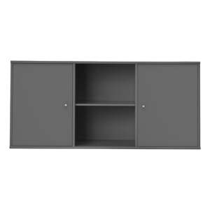 Antracitszürke alacsony függő komód 133x61 cm Mistral – Hammel Furniture