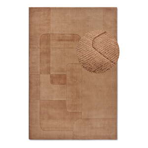 Barna kézi szövésű gyapjú szőnyeg 160x230 cm Charlotte – Villeroy&Boch