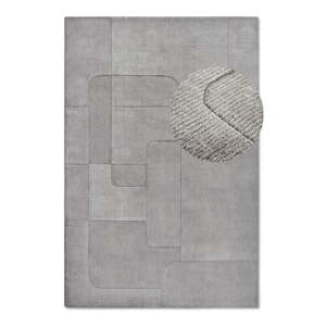 Szürke kézi szövésű gyapjú szőnyeg 190x280 cm Charlotte – Villeroy&Boch