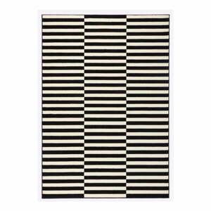 Gloria Panel fekete-fehér szőnyeg, 80 x 150 cm - Hanse Home