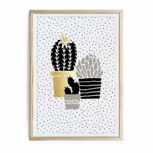 Cactus Family keretezett poszter, 40 x 60 cm - Really Nice Things