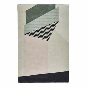 Michelle Collins Sharp szürke gyapjú szőnyeg, 120 x 170 cm - Think Rugs