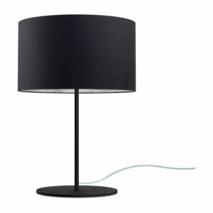MIKA Silver M fekete asztali lámpa, ⌀ 36 cm - Sotto Luce
