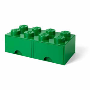 Zöld 2 fiókos tárolódoboz - LEGO®