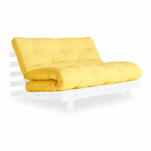 Roots sárga kinyitható kanapé 140 cm - Karup Design